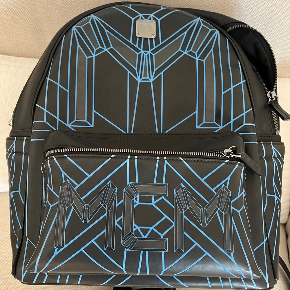MCM Leather backpack. (Glow in the dark)